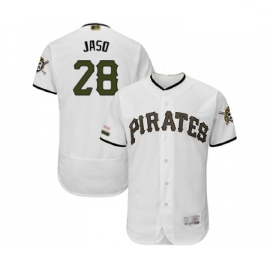 Mens Pittsburgh Pirates 28 John Jaso White Alternate Authentic Collection Flex Base Baseball Jersey Mens Pittsburgh Pirates 28 John Jaso White Alternate Authentic Collection Flex Base Baseball Jersey