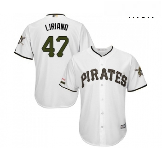Mens Pittsburgh Pirates 47 Francisco Liriano Replica White Alternate Cool Base Baseball Jersey Mens Pittsburgh Pirates 47 Francisco Liriano Replica White Alternate Cool Base Baseball Jersey