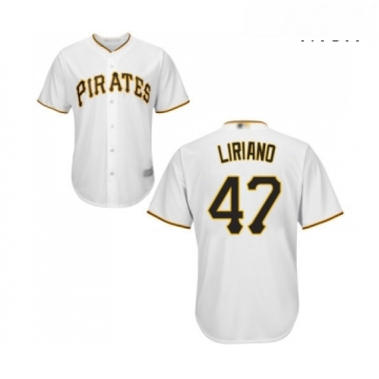 Mens Pittsburgh Pirates 47 Francisco Liriano Replica White Home Cool Base Baseball Jersey Mens Pittsburgh Pirates 47 Francisco Liriano Replica White Home Cool Base Baseball Jersey