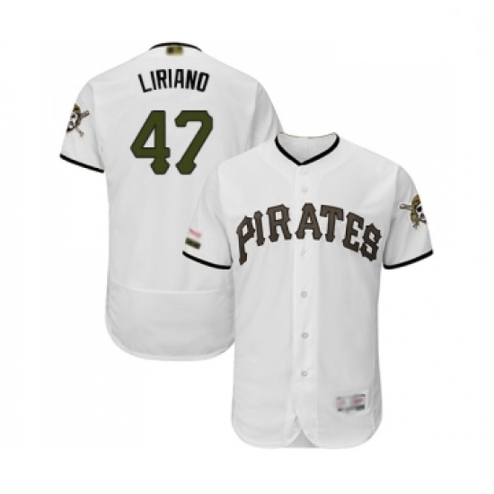 Mens Pittsburgh Pirates 47 Francisco Liriano White Alternate Authentic Collection Flex Base Baseball Jersey Mens Pittsburgh Pirates 47 Francisco Liriano White Alternate Authentic Collection Flex Base Baseball Jersey
