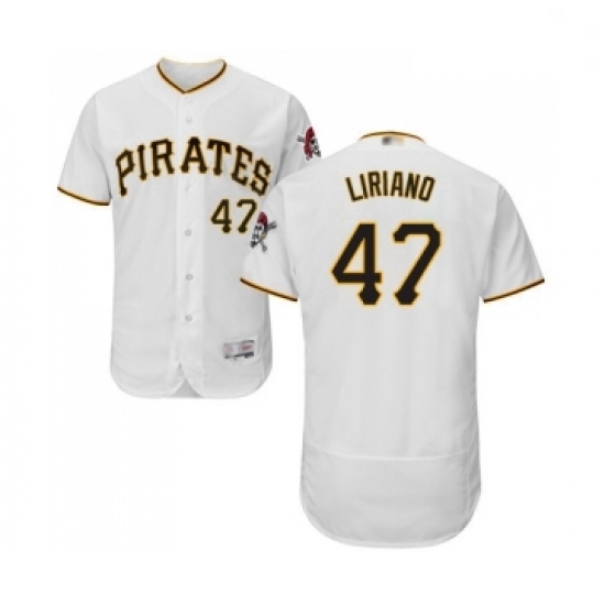 Mens Pittsburgh Pirates 47 Francisco Liriano White Home Flex Base Authentic Collection Baseball Jersey Mens Pittsburgh Pirates 47 Francisco Liriano White Home Flex Base Authentic Collection Baseball Jersey
