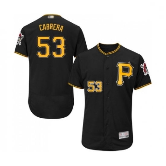 Mens Pittsburgh Pirates 53 Melky Cabrera Black Alternate Flex Base Authentic Collection Baseball Jersey Mens Pittsburgh Pirates 53 Melky Cabrera Black Alternate Flex Base Authentic Collection Baseball Jersey