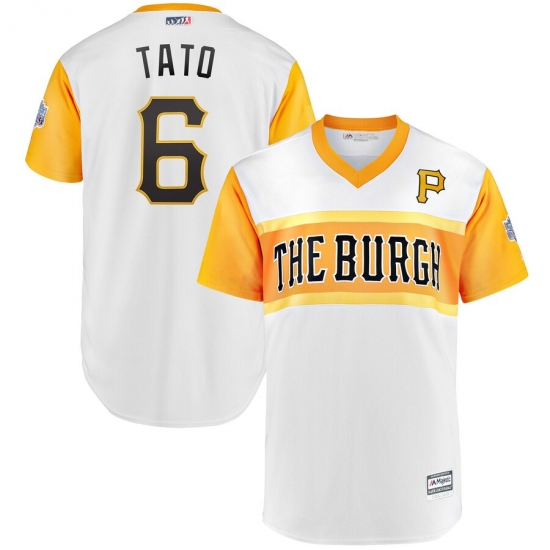 Pirates 6 Starling Marte Tato White 2019 MLB Little League Classic Player Jersey Pirates 6 Starling Marte Tato White 2019 MLB Little League Classic Player Jersey