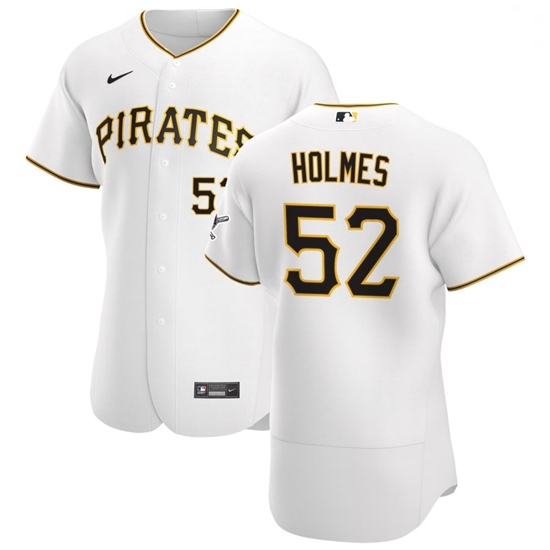 Pittsburgh Pirates 52 Clay Holmes Men Nike White Home 2020 Authentic Player MLB Jersey Pittsburgh Pirates 52 Clay Holmes Men Nike White Home 2020 Authentic Player MLB Jersey