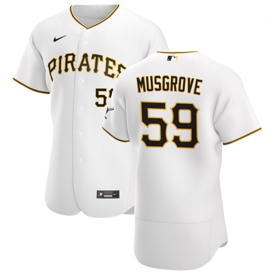 Pittsburgh Pirates 59 Joe Musgrove Men Nike White Home 2020 Authentic Player MLB Jersey Pittsburgh Pirates 59 Joe Musgrove Men Nike White Home 2020 Authentic Player MLB Jersey