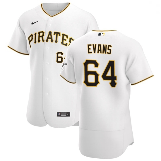 Pittsburgh Pirates 64 Phillip Evans Men Nike White Home 2020 Authentic Player MLB Jersey Pittsburgh Pirates 64 Phillip Evans Men Nike White Home 2020 Authentic Player MLB Jersey