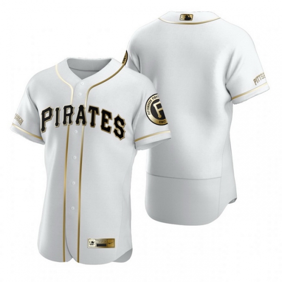 Pittsburgh Pirates Blank White Nike Mens Authentic Golden Edition MLB Jersey Pittsburgh Pirates Blank White Nike Mens Authentic Golden Edition MLB Jersey