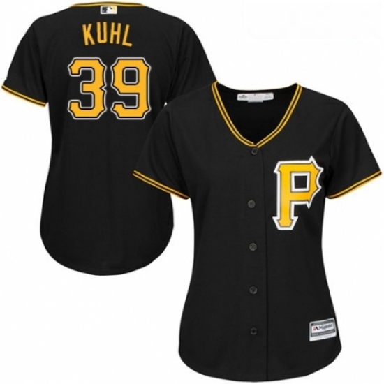 Womens Majestic Pittsburgh Pirates 39 Chad Kuhl Authentic Black Alternate Cool Base MLB Jersey Womens Majestic Pittsburgh Pirates 39 Chad Kuhl Authentic Black Alternate Cool Base MLB Jersey