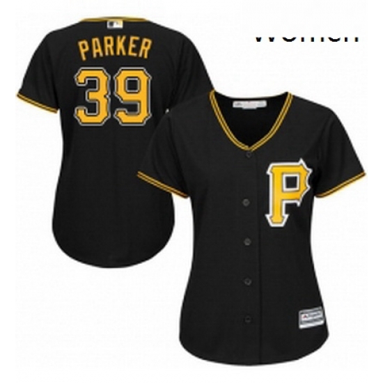 Womens Majestic Pittsburgh Pirates 39 Dave Parker Replica Black Alternate Cool Base MLB Jersey Womens Majestic Pittsburgh Pirates 39 Dave Parker Replica Black Alternate Cool Base MLB Jersey