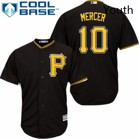 Youth Majestic Pittsburgh Pirates 10 Jordy Mercer Authentic Black Alternate Cool Base MLB Jersey Youth Majestic Pittsburgh Pirates 10 Jordy Mercer Authentic Black Alternate Cool Base MLB Jersey