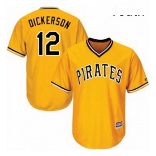 Youth Majestic Pittsburgh Pirates 12 Corey Dickerson Authentic Gold Alternate Cool Base MLB Jersey Youth Majestic Pittsburgh Pirates 12 Corey Dickerson Authentic Gold Alternate Cool Base MLB Jersey