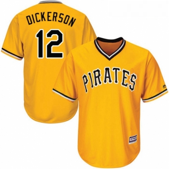 Youth Majestic Pittsburgh Pirates 12 Corey Dickerson Replica Gold Alternate Cool Base MLB Jersey Youth Majestic Pittsburgh Pirates 12 Corey Dickerson Replica Gold Alternate Cool Base MLB Jersey