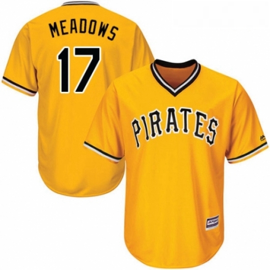 Youth Majestic Pittsburgh Pirates 17 Austin Meadows Replica Gold Alternate Cool Base MLB Jersey Youth Majestic Pittsburgh Pirates 17 Austin Meadows Replica Gold Alternate Cool Base MLB Jersey