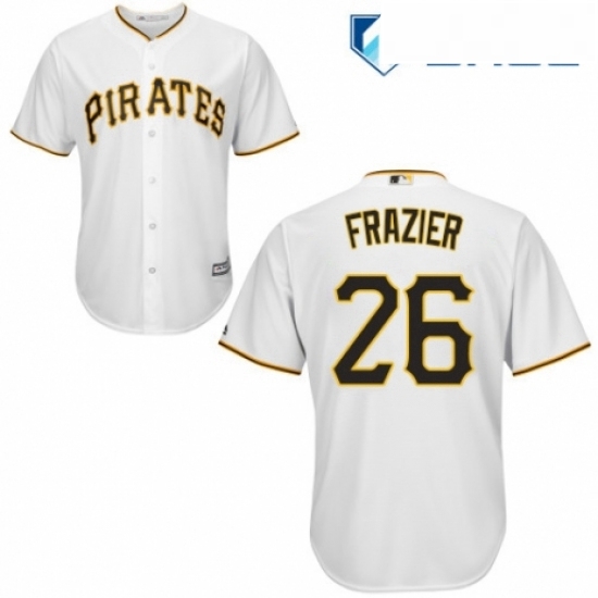 Youth Majestic Pittsburgh Pirates 26 Adam Frazier Authentic White Home Cool Base MLB Jersey Youth Majestic Pittsburgh Pirates 26 Adam Frazier Authentic White Home Cool Base MLB Jersey