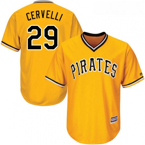 Youth Majestic Pittsburgh Pirates 29 Francisco Cervelli Replica Gold Alternate Cool Base MLB Jersey Youth Majestic Pittsburgh Pirates 29 Francisco Cervelli Replica Gold Alternate Cool Base MLB Jersey