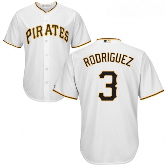 Youth Majestic Pittsburgh Pirates 3 Sean Rodriguez Replica White Home Cool Base MLB Jersey Youth Majestic Pittsburgh Pirates 3 Sean Rodriguez Replica White Home Cool Base MLB Jersey