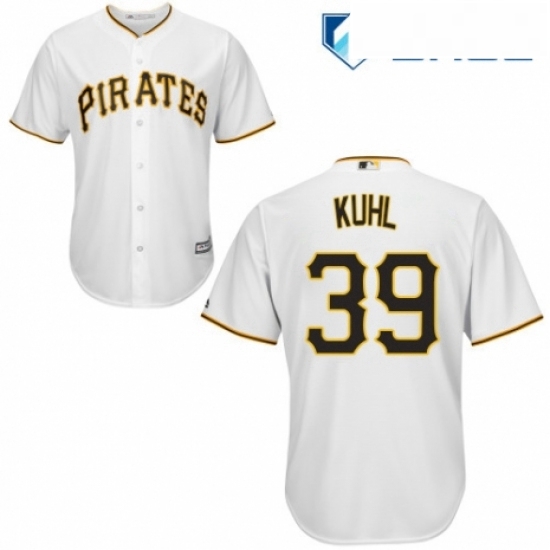 Youth Majestic Pittsburgh Pirates 39 Chad Kuhl Replica White Home Cool Base MLB Jersey Youth Majestic Pittsburgh Pirates 39 Chad Kuhl Replica White Home Cool Base MLB Jersey