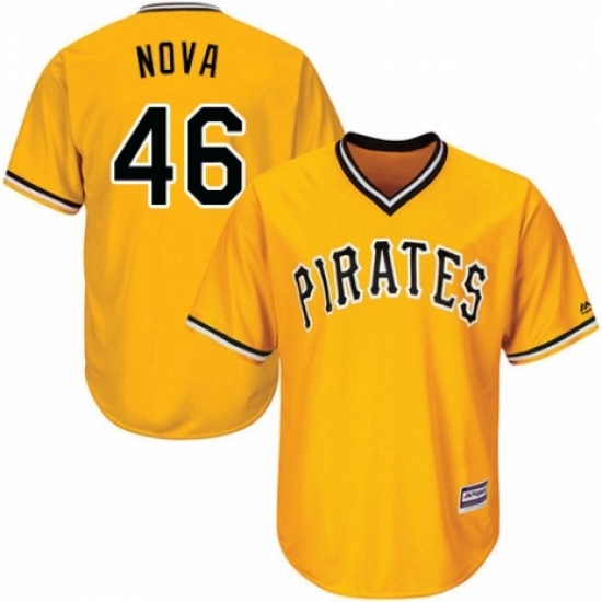 Youth Majestic Pittsburgh Pirates 46 Ivan Nova Authentic Gold Alternate Cool Base MLB Jersey Youth Majestic Pittsburgh Pirates 46 Ivan Nova Authentic Gold Alternate Cool Base MLB Jersey