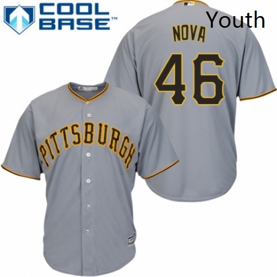 Youth Majestic Pittsburgh Pirates 46 Ivan Nova Authentic Grey Road Cool Base MLB Jersey Youth Majestic Pittsburgh Pirates 46 Ivan Nova Authentic Grey Road Cool Base MLB Jersey