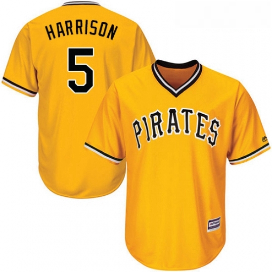 Youth Majestic Pittsburgh Pirates 5 Josh Harrison Authentic Gold Alternate Cool Base MLB Jersey Youth Majestic Pittsburgh Pirates 5 Josh Harrison Authentic Gold Alternate Cool Base MLB Jersey