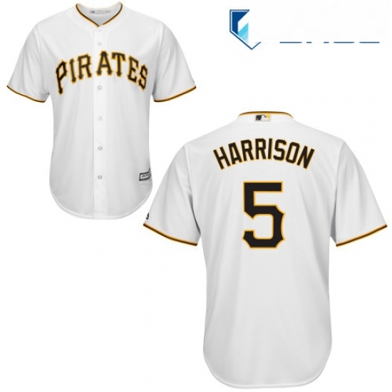 Youth Majestic Pittsburgh Pirates 5 Josh Harrison Authentic White Home Cool Base MLB Jersey Youth Majestic Pittsburgh Pirates 5 Josh Harrison Authentic White Home Cool Base MLB Jersey