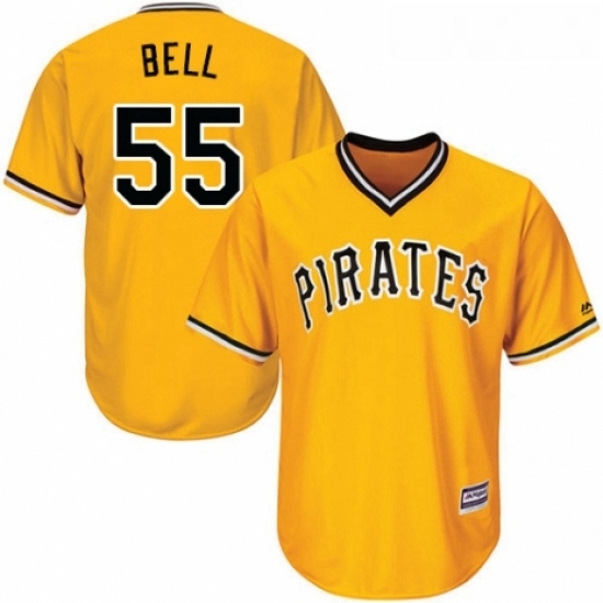 Youth Majestic Pittsburgh Pirates 55 Josh Bell Authentic Gold Alternate Cool Base MLB Jersey Youth Majestic Pittsburgh Pirates 55 Josh Bell Authentic Gold Alternate Cool Base MLB Jersey
