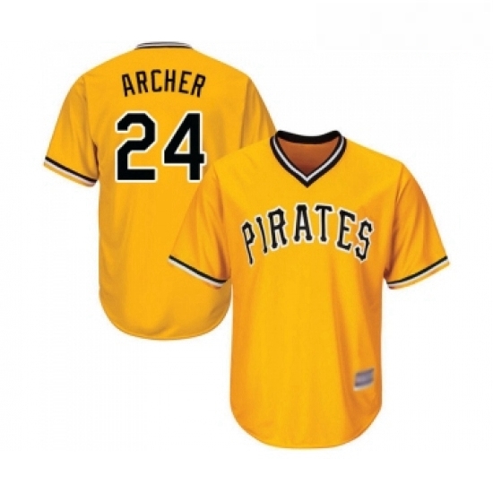 Youth Pittsburgh Pirates 24 Chris Archer Replica Gold Alternate Cool Base Baseball Jersey Youth Pittsburgh Pirates 24 Chris Archer Replica Gold Alternate Cool Base Baseball Jersey