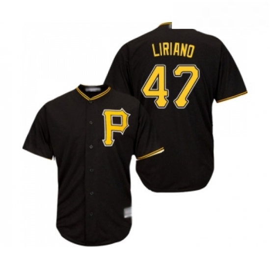 Youth Pittsburgh Pirates 47 Francisco Liriano Replica Black Alternate Cool Base Baseball Jersey Youth Pittsburgh Pirates 47 Francisco Liriano Replica Black Alternate Cool Base Baseball Jersey