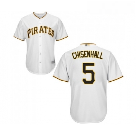 Youth Pittsburgh Pirates 5 Lonnie Chisenhall Replica White Home Cool Base Baseball Jersey Youth Pittsburgh Pirates 5 Lonnie Chisenhall Replica White Home Cool Base Baseball Jersey