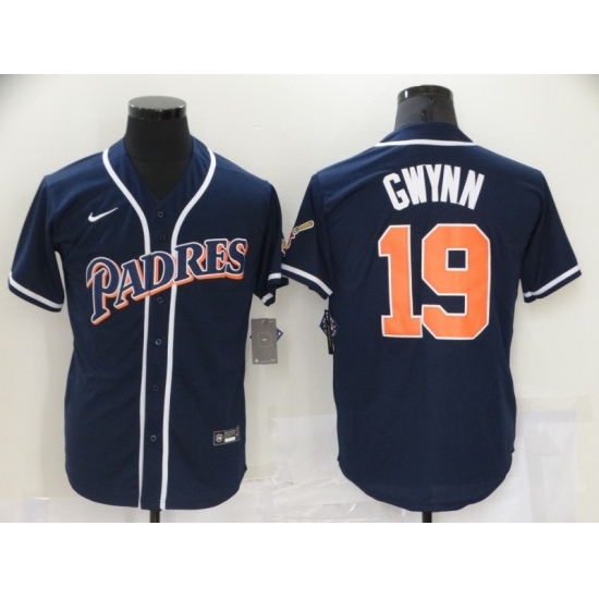 Men Nike San Diego Padres 19 Tony Gwynn Blue MLB Jersey Men Nike San Diego Padres 19 Tony Gwynn Blue MLB Jersey