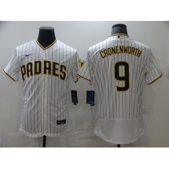 Men Nike San Diego Padres 9 CRONENWORTH white Stitichen Authentic Alternate Player Jersey Men Nike San Diego Padres 9 CRONENWORTH white Stitichen Authentic Alternate Player Jersey