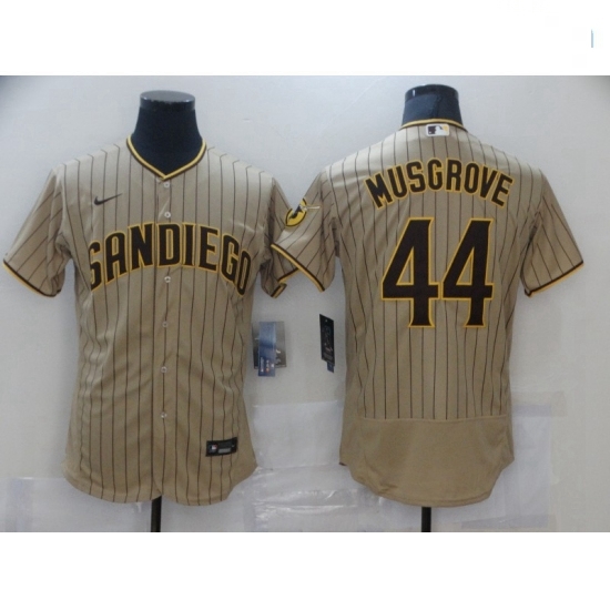 Men Nike San Diego Padres Joe Musgrove Sand Brown Collection Baseball Player Jersey Men Nike San Diego Padres Joe Musgrove Sand Brown Collection Baseball Player Jersey