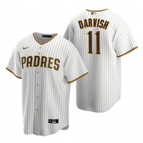 Men San Diego Padres 11 Yu Darvish White Home Coolbase Jersey Men San Diego Padres 11 Yu Darvish White Home Coolbase Jersey