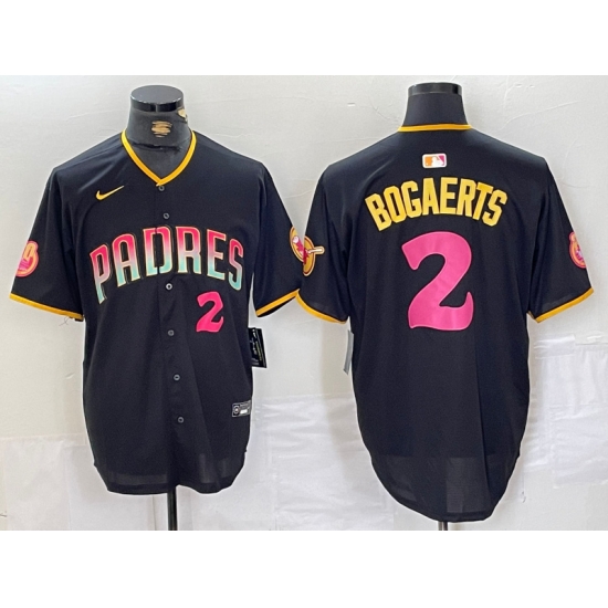Men San Diego Padres 2 Xander Bogaerts Black Cool Base Stitched Baseball Jersey 2 Men San Diego Padres 2 Xander Bogaerts Black Cool Base Stitched Baseball Jersey 2