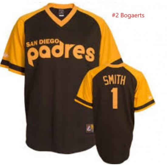 Men San Diego Padres 2 Xander Bogaerts Cooperstown Collection THROWBACK Baseball Jersey Brown Men San Diego Padres 2 Xander Bogaerts Cooperstown Collection THROWBACK Baseball Jersey Brown