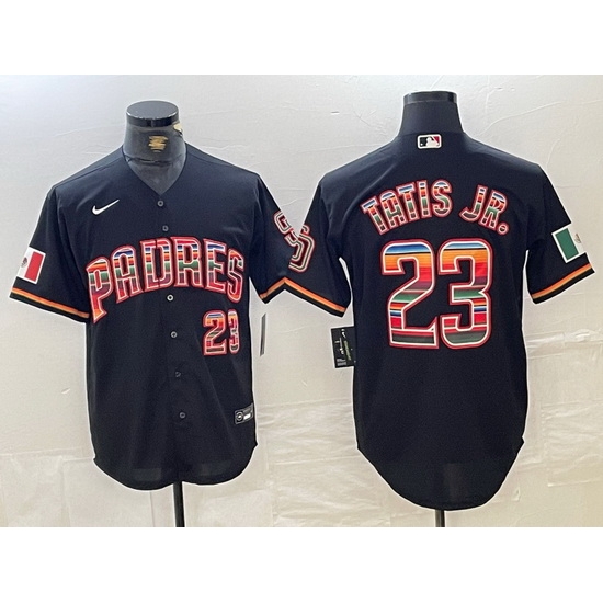 Men San Diego Padres 23 Fernando Tatis Jr Mexico Black Cool Base Stitched Baseball jerseys Men San Diego Padres 23 Fernando Tatis Jr Mexico Black Cool Base Stitched Baseball jerseys