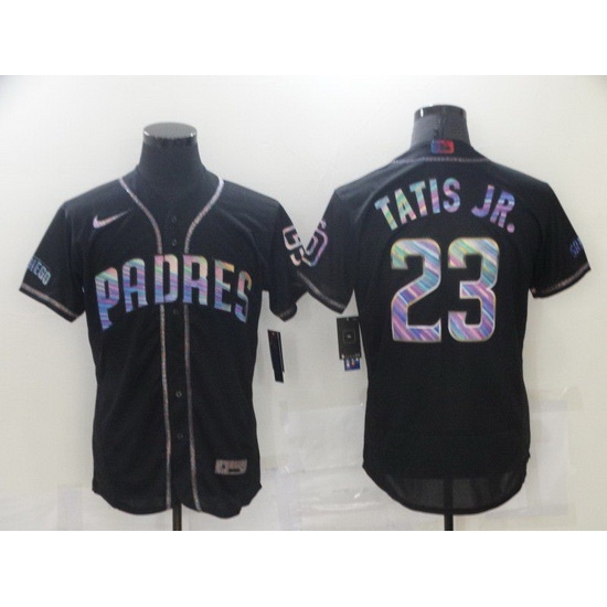 Men San Diego Padres 23 Tatis jr Black Colorful Edition Elite 2021 Nike MLB Jersey Men San Diego Padres 23 Tatis jr Black Colorful Edition Elite 2021 Nike MLB Jersey