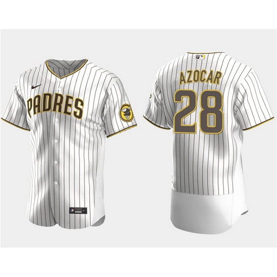 Men San Diego Padres 28 Jos E9 Azocar White Flex Base Stitched Baseball Jersey Men San Diego Padres 28 Jos E9 Azocar White Flex Base Stitched Baseball Jersey