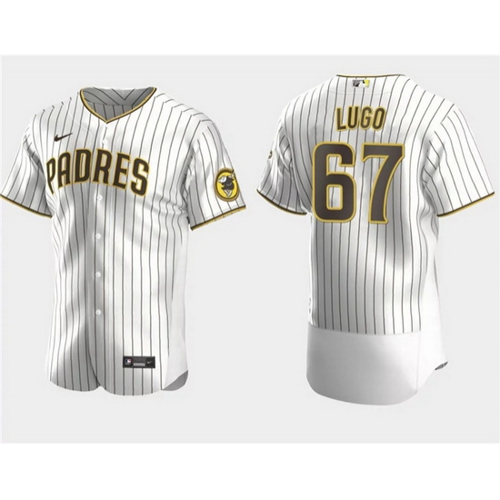 Men San Diego Padres 67 Seth Lugo White Flex Base Stitched Baseball Jersey Men San Diego Padres 67 Seth Lugo White Flex Base Stitched Baseball Jersey