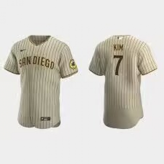 Men San Diego Padres 7 Ha Seong Kim Stitched MLB Brown Flexbase Base Nike Jersey Men San Diego Padres 7 Ha Seong Kim Stitched MLB Brown Flexbase Base Nike Jersey