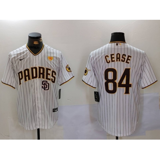 Men San Diego Padres 84 White With PS Patch Cool Base Stitched Baseball Jersey Men San Diego Padres 84 White With PS Patch Cool Base Stitched Baseball Jersey