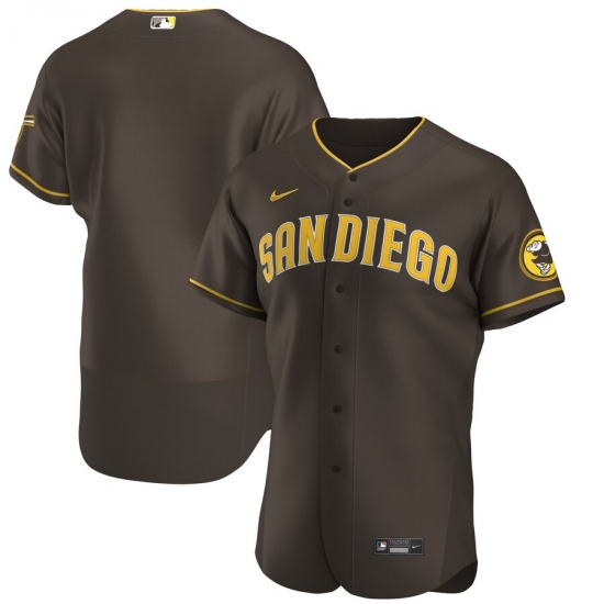 Men San Diego Padres Men Nike Brown Flex Base Alternate Team MLB Jersey Men San Diego Padres Men Nike Brown Flex Base Alternate Team MLB Jersey