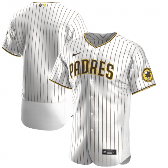 Men San Diego Padres Men Nike White Brown Flex Base Alternate Team MLB Jersey Men San Diego Padres Men Nike White Brown Flex Base Alternate Team MLB Jersey