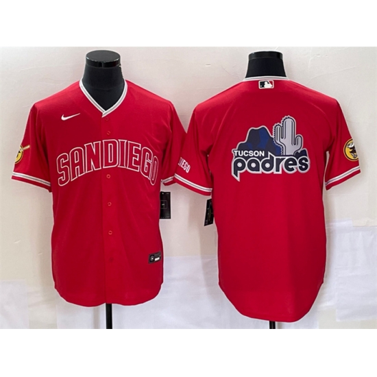 Men San Diego Padres Red Team Big Logo Cool Base With Patch Stitched Baseball Jerseys Men San Diego Padres Red Team Big Logo Cool Base With Patch Stitched Baseball Jerseys