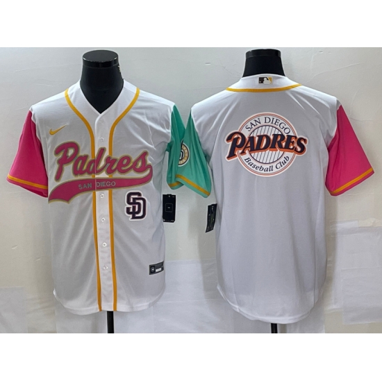 Men San Diego Padres White Team Big Logo City Connect Cool Base With Patch Stitched Baseball Jersey Men San Diego Padres White Team Big Logo City Connect Cool Base With Patch Stitched Baseball Jersey