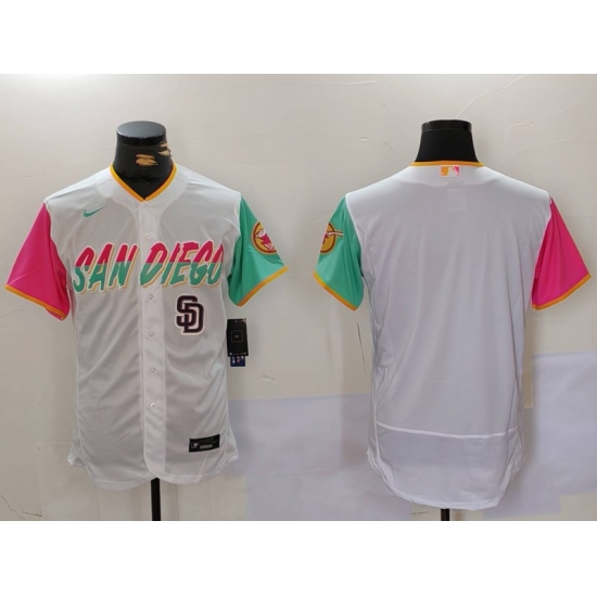 Men San Diego Padres big logo Profar White City Connect Cool Base Stitched Baseball Jersey 2 Men San Diego Padres big logo Profar White City Connect Cool Base Stitched Baseball Jersey 2