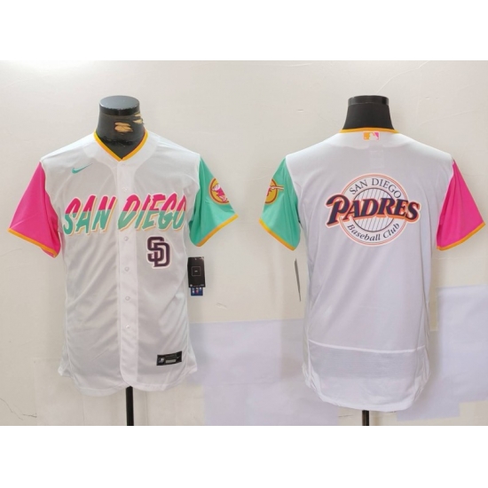 Men San Diego Padres big logo Profar White City Connect Cool Base Stitched Baseball Jersey 5 Men San Diego Padres big logo Profar White City Connect Cool Base Stitched Baseball Jersey 5