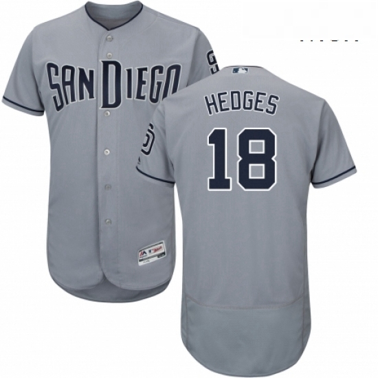 Mens Majestic San Diego Padres 18 Austin Hedges Authentic Grey Road Cool Base MLB Jersey Mens Majestic San Diego Padres 18 Austin Hedges Authentic Grey Road Cool Base MLB Jersey