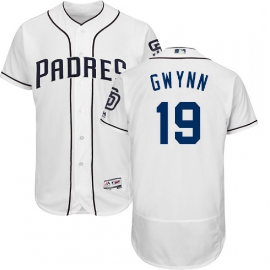Mens Majestic San Diego Padres 19 Tony Gwynn White Home Flex Base Authentic Collection MLB Jersey Mens Majestic San Diego Padres 19 Tony Gwynn White Home Flex Base Authentic Collection MLB Jersey