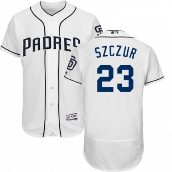 Mens Majestic San Diego Padres 23 Matt Szczur White Home Flex Base Authentic Collection MLB Jersey Mens Majestic San Diego Padres 23 Matt Szczur White Home Flex Base Authentic Collection MLB Jersey